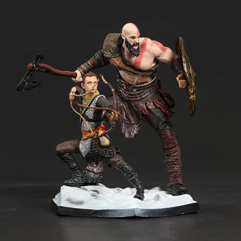 Бог на Войната Kratos и Атрей 1/10 Статуя на PVC Модел от Колекция Фигурки Подарък Играчка