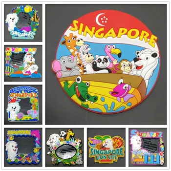 Сингапур Гума Магнит За Хладилник Туристически Сувенири, Магнитни Стикери За Хладилник колекция пътуване Подарък