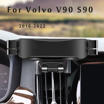 Кола, Телефон За Volvo V90 S90 2017 2019 2020 2021 Авто Скоба За Полагане на GPS Стойка Завъртане на Поддръжка на Мобилни Аксесоари