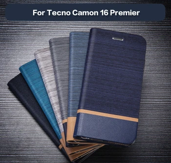 Чанта-портфейл от изкуствена кожа За Tecno Camon 16 Premier Бизнес Калъф За Телефон За Tecno Camon 16 Premier, Мека Силиконова Делото