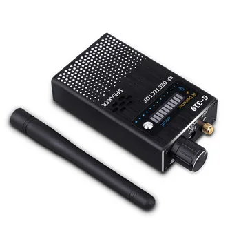 Безжичен детектор на радиочестотния сигнал на Мобилен телефон Разпознава пълен обхват на засичане на грешки GSM Устройство US/EU Включете 1-8000 Mhz (BlackG319