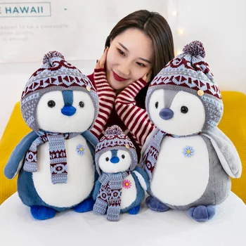 Детски Подаръци Пълнени Пингвин Меки Плюшени Играчки Сладък Животни Кукла