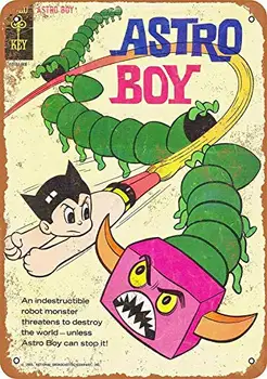 Метална табела 8 x 12 - Astro Boy Comic - Ретро Стенен декор За Дома