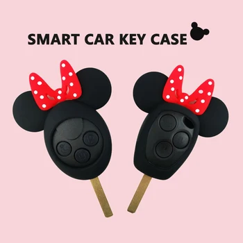 Калъф За ключове Smart 453, Сладък Защитен Калъф За ключове Smart Smart 451 453 fortwo forfour, Ключодържател, Аксесоари за стайлинг на Автомобили