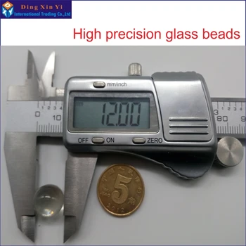 500 бр./лот точност ръководят 12 мм Твърда прозрачна стъклена топка Лаборатория със стъклени мъниста