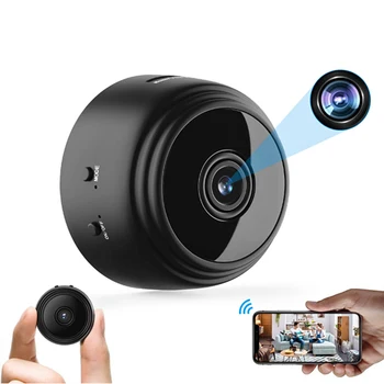 Мини Камера 720P IP Камера Smart Home Security Night Virsion Магнитна Безжична Мини Камера за Видеонаблюдение Камера, Wifi