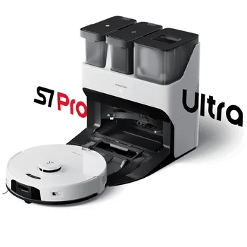 5100Pa Нов Робот-Прахосмукачка Roborock S7 Pro Ultra Робот с автоматично зарядно устройство за попълване на Празни Сифони, автоматично почистване чрез звукова вибрация