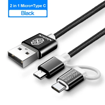NILLKIN USB Type C Кабел Redmi Note 9s за Samsung S20 S11-Бързият Кабел Micro USB Кабел За Зареждане, Кабел за Данни Мобилен Телефон, USB Зарядно Устройство