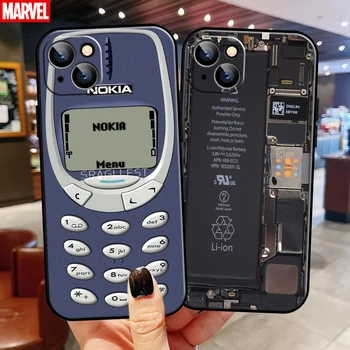 Реколта Касета Nokia За Apple iPhone 13 12 11 Pro 12 13 Mini X XR XS Max SE 6 6S 7 8 Плюс Калъф За Телефон Черна Делото Funda