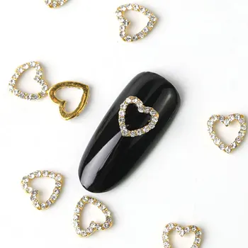 10 бр. кристални планински кристал дизайн нокти камъни сплав 3d декорации искра пирони висулки, кристали за дизайнерски бижута и аксесоари