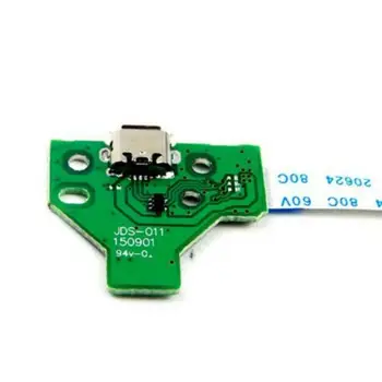 2 елемента Micro-B USB кабел за зареждане Порт Такса Метална Здрава за Sony PS4 Игри контролер JDS-011 12Pin Гъвкав Кабел