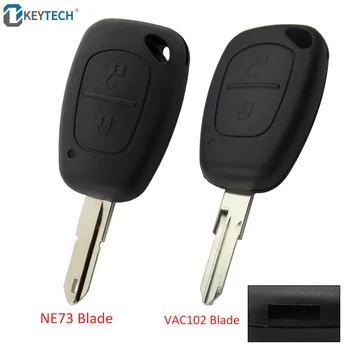 OkeyTech 2 Бутона Подмяна на Ключа на Автомобила опаковки За Vauxhall/Opel Виваро/Renault Movano Trafic Renault Kangoo VAC102/NE73 Нож