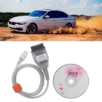 Съвместимост с BMW-E86 E84 E82 E83 E87 E70 E71, E81 E60 E85 K + DCAN Интерфейс USB INPA OBD CAN Диагностичен кабел превключвател