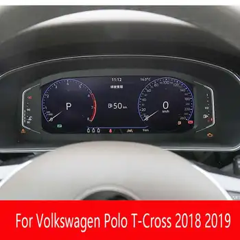 За Volkswagen Polo T-Cross 2018 2019 Таблото От Закалено Стъкло, Защитно Фолио Авто Интериор Срещу надраскване Фолио Фитинги