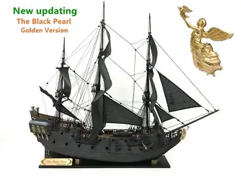 ZHL Черната Перла Златна Версия на 2021 Дървена Модел на Кораба Комплект 31 Инча