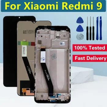 6,53 Оригинал За Xiaomi Redmi 9 LCD дисплей С Сензорен екран Дигитайзер В Събирането На Xiaomi Redmi 9 M2004J19G Подмяна на LCD екрана
