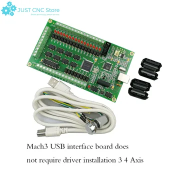 3 Ос 4 Mach3 USB Такса Не се инсталира Задвижваща Интерфейс гравировального за металообработващи машини (akz250) карта на Управление на ръчно Колело драйвер за стъпков