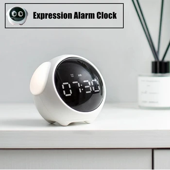 Умно Сладко Израз Нощни alarm clock Розово Бял USB Гласов Контрол, Функция 
