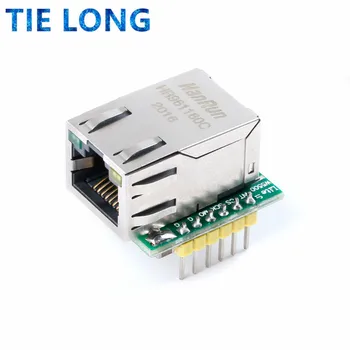 TIELONG Smart Electronics ЮЕСАР-ES1 W5500 Чип Нов SPI в LAN/Ethernet Конвертор TCP/IP министерството на отбраната