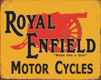 Royal Enfield Cycles Знак Реколта Ретро Метална Лидице Знак Плакат Табела Стенен Начало Декор 