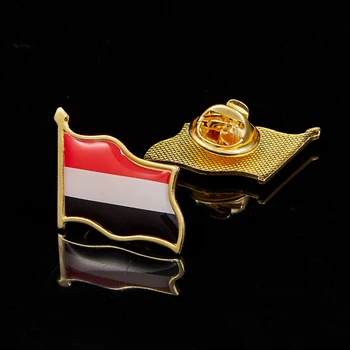 Йемен, Република Флаг на Жени Брошка Метален Национален който да се вее Икона На Жени в Ревера на Костюма и Пътни Чанти Аксесоари Аллах Мухаммад