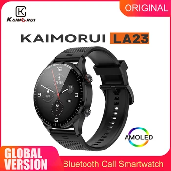 KAIMORUI LA23 Bluetooth Предизвикателство Смарт Часовници Мъжки AMOLED Екран 100 + Спортен Режим на Фитнес Часове 3ATM Водоустойчив Умни Часовници Мъжки Дамски