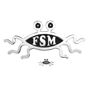 Комплект автомобилни емблеми и значки Flying Spaghetti ( FSM )