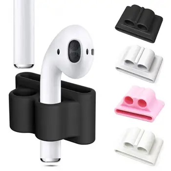 Силиконов Титуляр за слушалки със защитата от загуба на, съвместим с Bluetooth за Apple AirPods