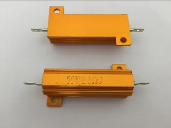 10шт 50 W 0,01 R Ω-100 До Om led товарните резистор Алуминиев Корпус Жично Резистор