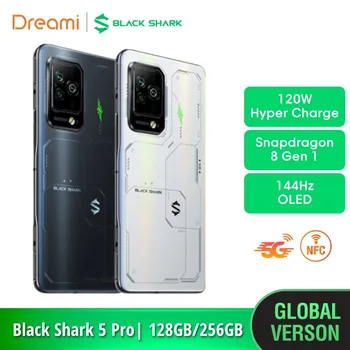 [Глобалната версия] Black Shark 5 Pro 5G (NFC) Snapdragon 8 Gen 1 | 120W Hyper Charge | 144Hz OLED | 108-мегапикселов гейм смартфон