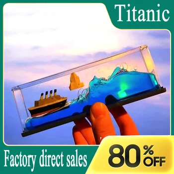 타文타닉 бутилка да се измества течност пясъчен часовник декорация на хола креативна лодка морски декорации круизен лайнер 