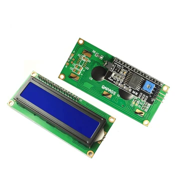 LCD1602 1602 LCD модул Син/Жълт Зелен Екран 16x2 Знаков LCD дисплей PCF8574T PCF8574 IIC I2C Интерфейс 5 за Arduino