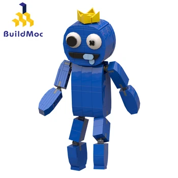 Buildmoc Преливащи Приятели Синьо Чудовище Анимирани Фигурки MOC Набор от Градивни Блокове на детски Играчки, Детски Подаръци, Играчки 281 Бр. Тухли